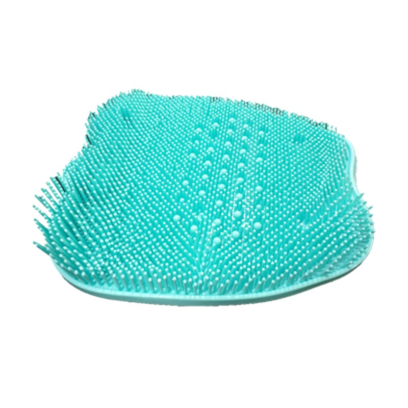 Foot Scrubber: Green PVC Material, Dual-Side Concave Convex Design - Compact Lightweight Skin Exfoliating Pad for Home Spa Daily Foot Care, Dry Sensitive Skin - Image 1