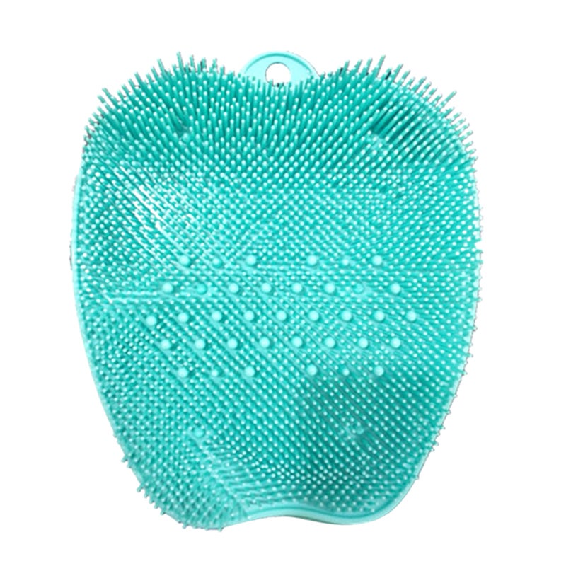 Foot Scrubber: Green PVC Material, Dual-Side Concave Convex Design - Compact Lightweight Skin Exfoliating Pad for Home Spa Daily Foot Care, Dry Sensitive Skin - Image 2
