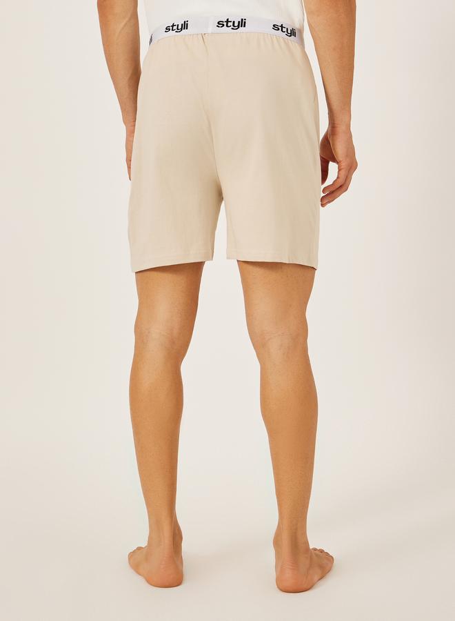 Styli Pack of 2 - Knitted Boxer With Elasticated Waistband  - Image 4
