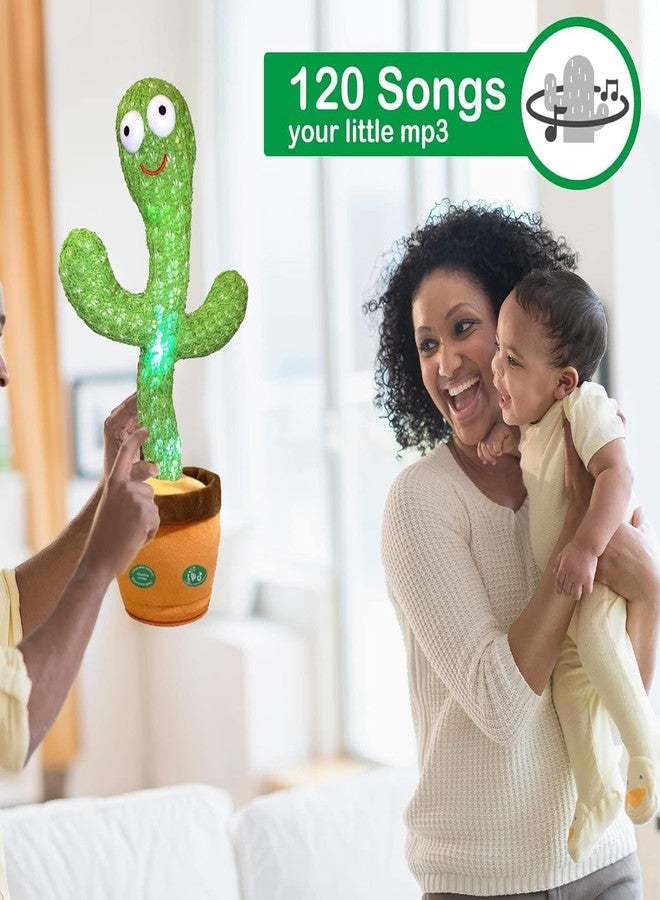 FORUG Rechargeable Talking Cactus Baby Toys for Kids Dancing Cactus Toys Can Sing Wriggle & Singing Recording Repeat What You Say Funny Toys for Children Playing Home Decor for Kids - Image 3