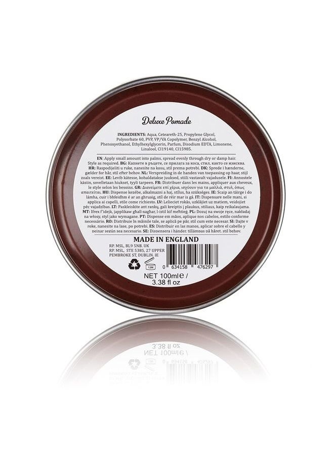 Dapper Dan Deluxe Pomade By Dapper Dan, Medium Hold Medium Shine, No Greasiness Or Flakiness, Citrus & Vanilla Fragrance 100ml  - Image 2
