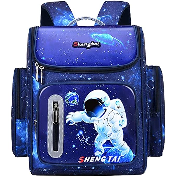 rayihni MCWTH School Backpack for Girls Boys Large Capacity Waterproof Light Weight Schoolbag Bookbag for Kids Primary School Student - Image 1