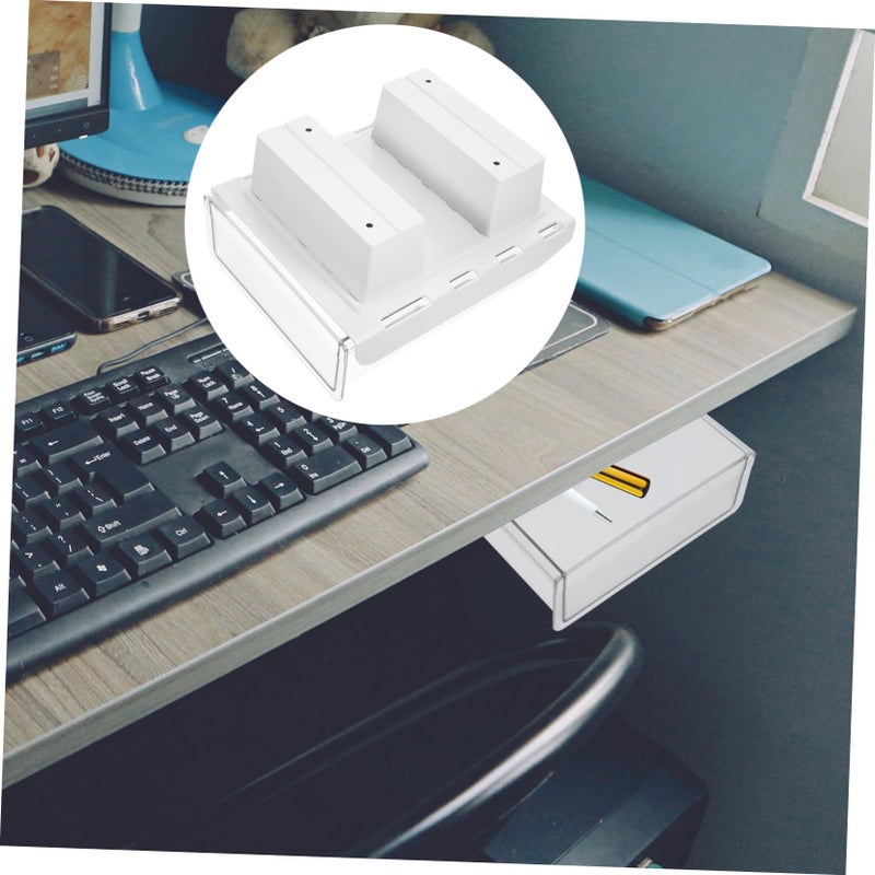 Non Punch High Block Desk Drawer Organizer 18.5cm Wide Storage Box for Home Office - Image 4
