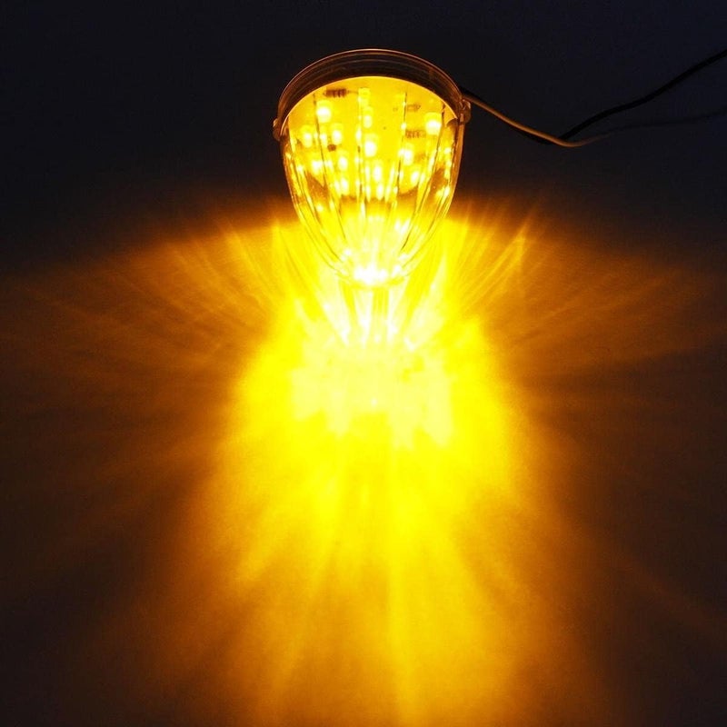 Partsam 7pcs Amber Cab Marker Lights with 17 LEDs for Trucks - Image 2