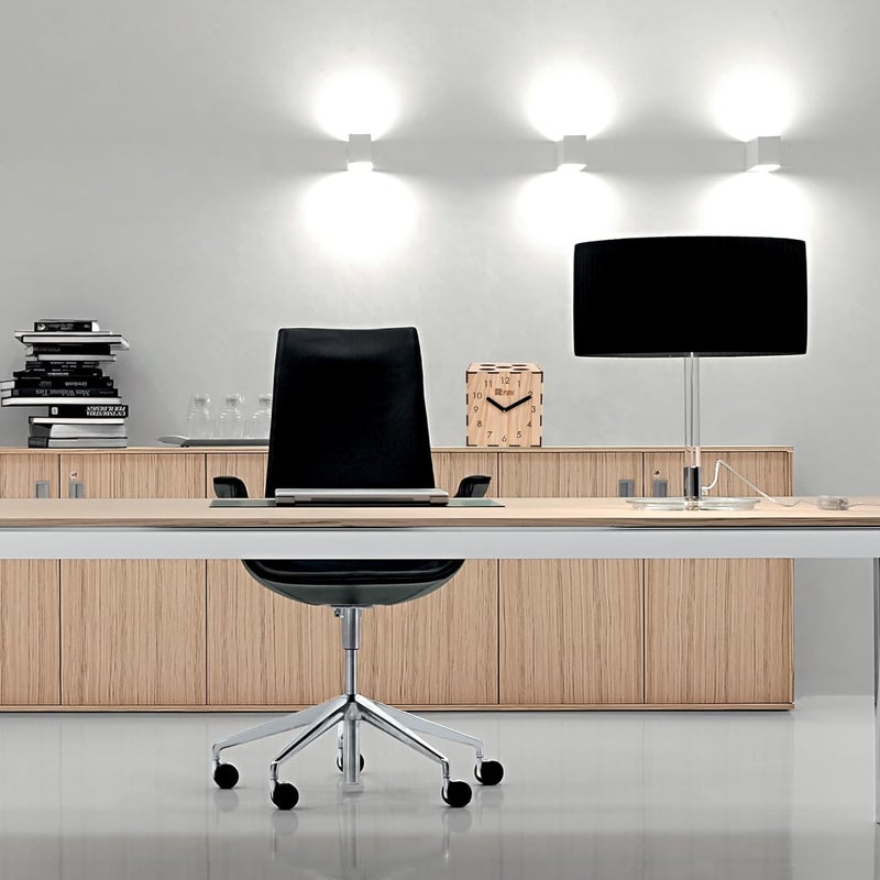 12 FOX Dice Shape Wooden Table Desk Clock for Living Room Study Room Home Decor and Gifting Made of White Beech Wood - Image 5