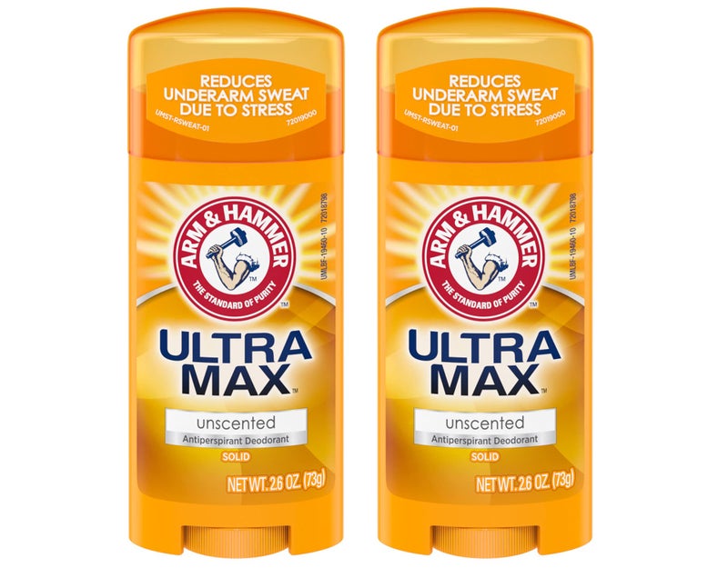 ARM & HAMMER ULTRAMAX Anti-Perspirant Deodorant Solid Unscented 2.60 oz (Pack of 2) - Image 1