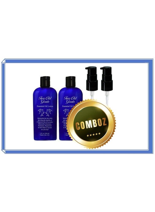TWO OLD GOATS Lotion 8Oz (Pack Of 2) With Bw Skin Care Exclusive Pump  - Image 1
