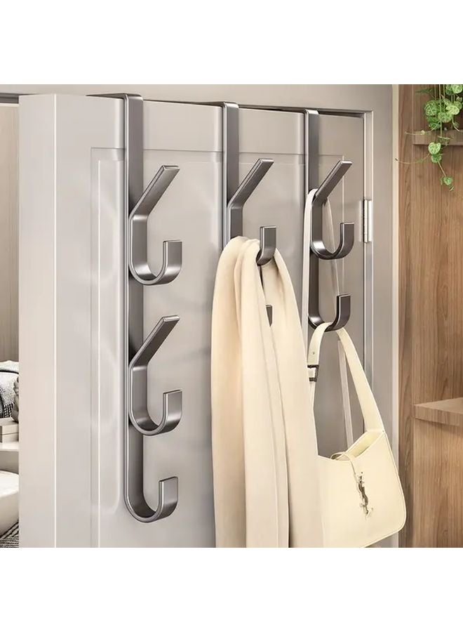 3 Hooks For Tree Branches Behind The Door No Drill Vertical Bar Hooks For Clothes Towels Bags - Image 3