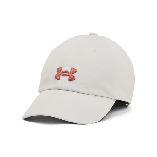Under Armour Womens Blitzing Cap Adjustable, (114) White Clay / / Canyon Pink, One Size Fits Most - Image 1