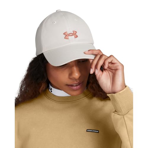 Under Armour Womens Blitzing Cap Adjustable, (114) White Clay / / Canyon Pink, One Size Fits Most - Image 3