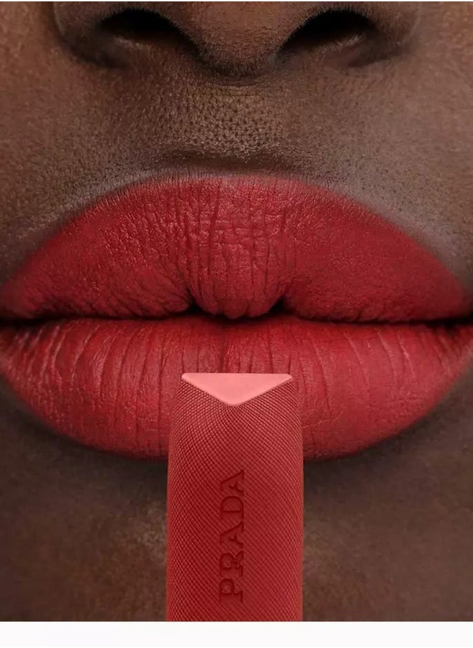 PRADA - PRADA Monochrome Soft Matte Lipstick R26 - Long-Lasting Rich Pigment for a Bold, Velvet Finish (3.9g) - Image 1