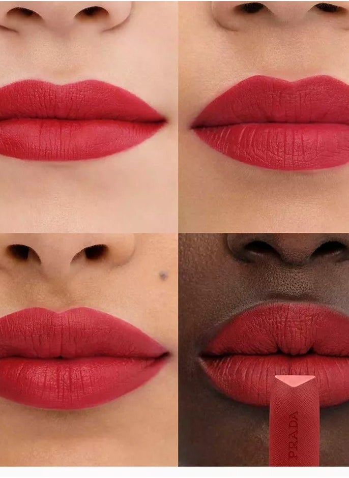 PRADA - PRADA Monochrome Soft Matte Lipstick R26 - Long-Lasting Rich Pigment for a Bold, Velvet Finish (3.9g) - Image 1