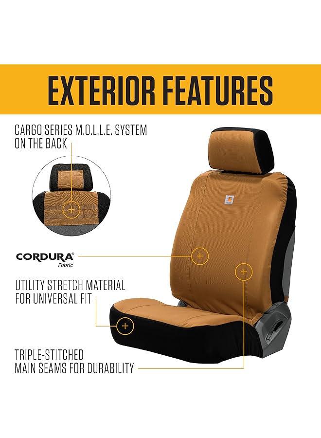 carhartt Seat Covers, Universal Fitted Nylon Duck Car, Truck, And Auto Seat Cover - Image 2