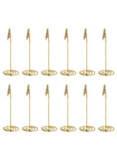 12pcs Place Card Holder Memo Clip Photo Table Number Gold Holder Stand Paper Menu Stand - pzsku/Z3805474B5C49D91ED422Z/45/_/1723020477/829f7c20-f7d7-4820-8e5e-73894a2fae55