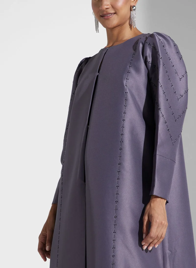 Khizana Embellished Detail Abaya
