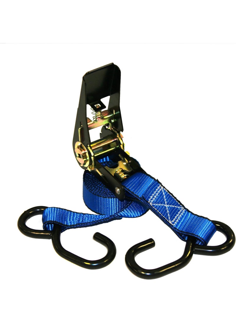 Everest Premium Ratchet Tie Down  1 PK  1 IN  10 FT  400 LBS Working Load  1200 LBS Break Strength  Cambuckle Alternative  Cargo Straps Perfect for Moving Appliances Lawn Equipment and Motorcycles  - Image 1