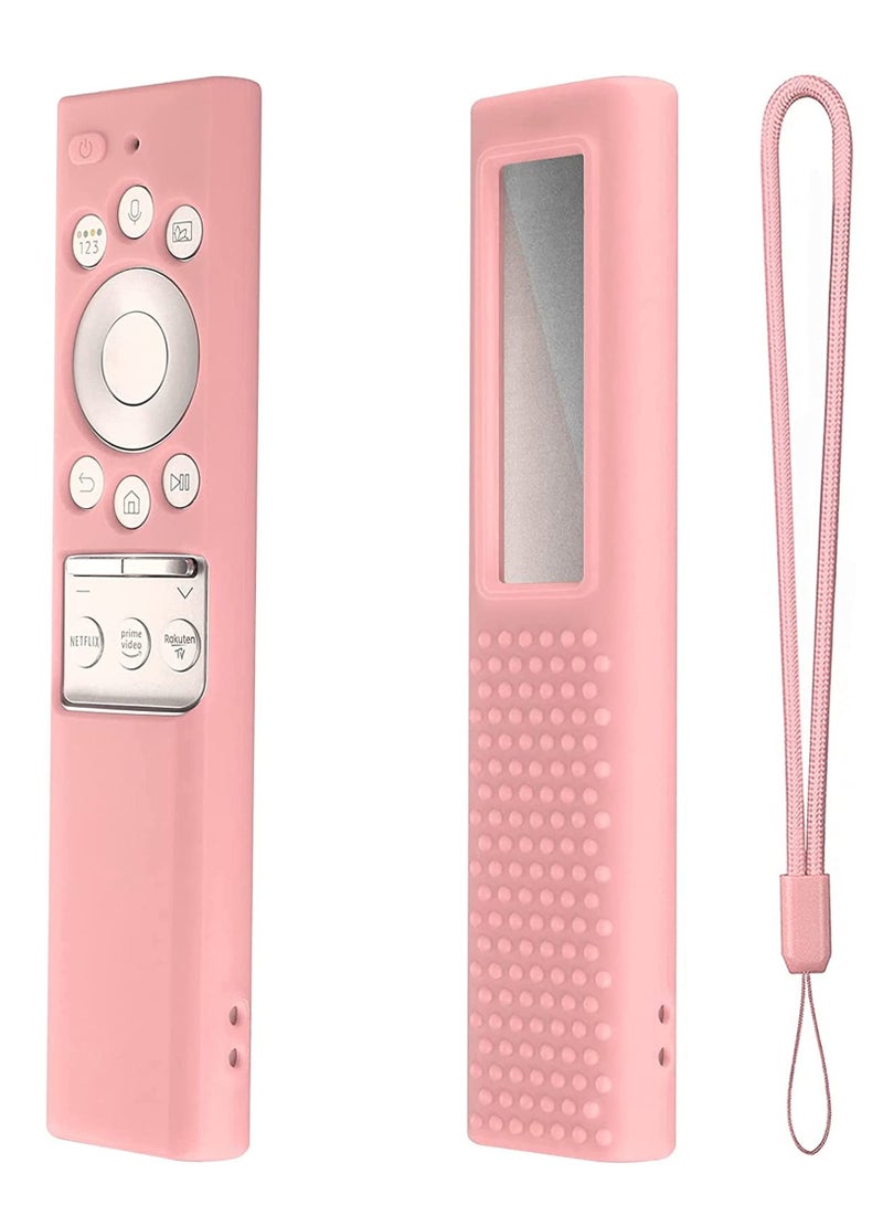 Zikra Protective Silicone Case for Samsung Smart TV Remote Control BN59 Series, Anti Slip Shock Proof Cover Light Weight Kids-Friendly (Pink) - Image 1