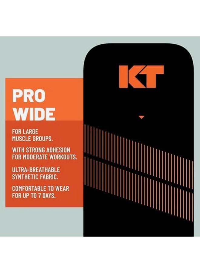 كيه تي تيب شريط KT، شريط رياضي احترافي صناعي لعلم الحركة، 10 قطع، شرائط عريضة مقطوعة مسبقًا بعرض 10 بوصات - Image 3