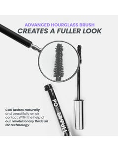 Wonderskin Black Mascara for Volume Length and Curl Lengthening Volumizing Lash Mascara and Smudge Proof Eyelash Mascara  - Image 2