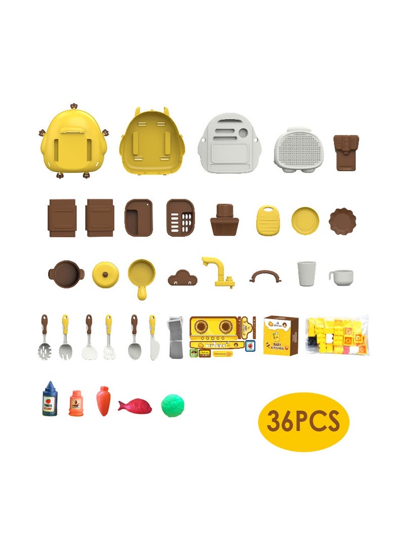 Little Yellow Duck Theme Backpack, Family Style - 36 Pcs - 3 in 1 - Image 4