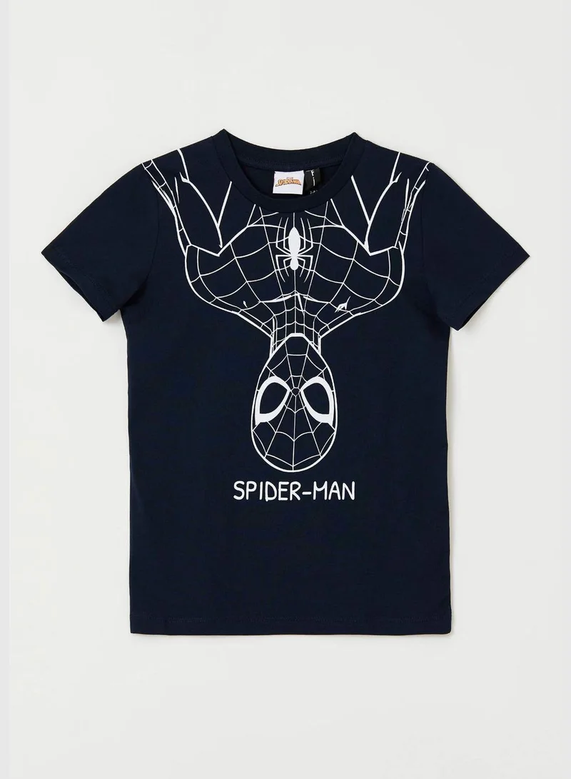 DeFacto Licensed Spider Man Short Sleeve T-Shirt And Shorts Set