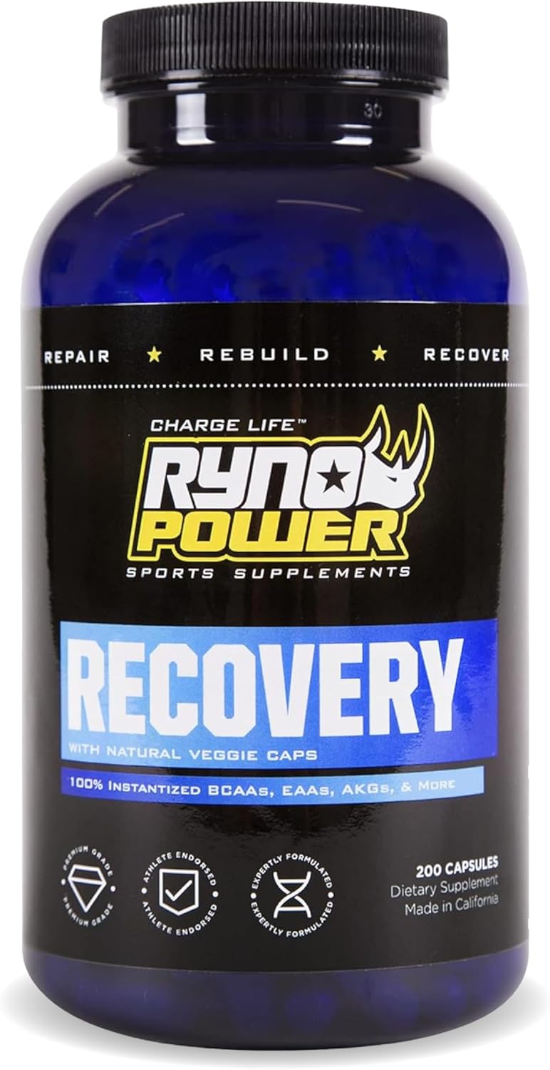 Ryno Power Recovery PostWorkout Supplement Capsules 33 Servings - Image 1