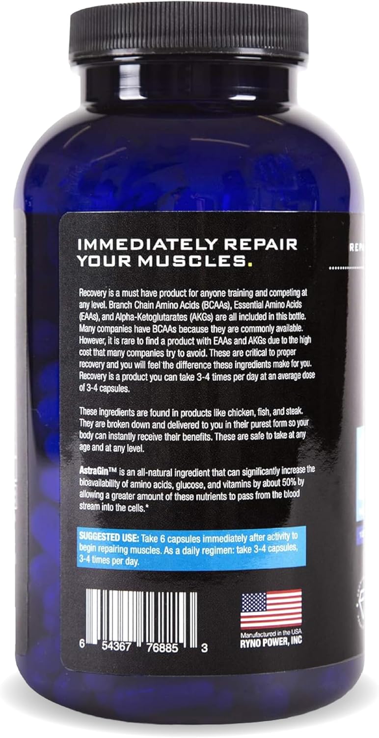 Ryno Power Recovery PostWorkout Supplement Capsules 33 Servings - Image 2