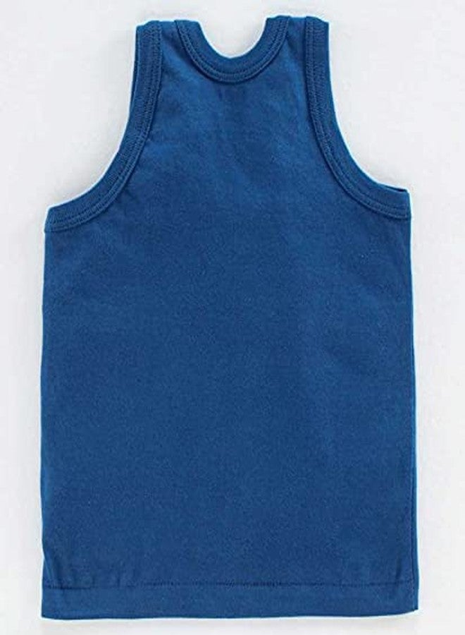 VIDHIKA New Born Baby Pure Cotton Printed Regular Fit Sando Innerwear Baniyan Kids Vest Infants Sleeveless Undershirts for Cute Boys Girls 0-24 Months Pack of 6 (MUJLTICOLOR, 6-12 Months) - Image 3