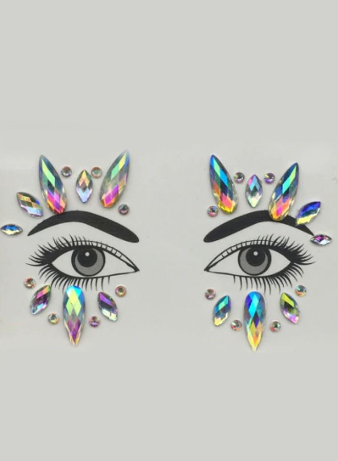 ملصقات تاتو كريستاليه للوجه