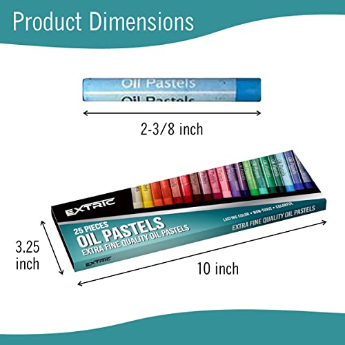 EXTRIC Soft Pastels 25 Colors, Kids and Artists Oil Crayons - Image 3