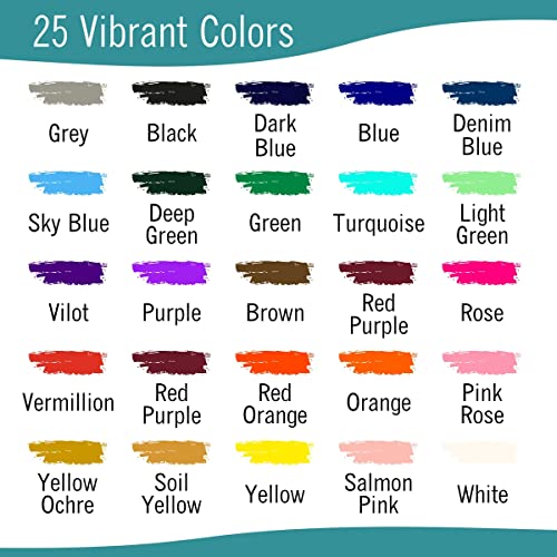 EXTRIC Soft Pastels 25 Colors, Kids and Artists Oil Crayons - Image 4