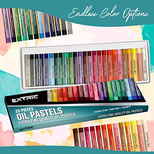 EXTRIC Soft Pastels 25 Colors, Kids and Artists Oil Crayons - Image 5