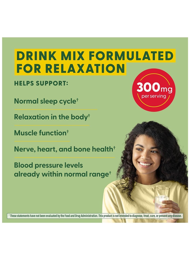 MegaFood - MegaFood Relax + Calm Magnesium Powder - Highly Absorbable Magnesium Glycinate, Magnesium Citrate & Magnesium Malate - Without 9 Food Allergens - Raspberry Lemonade Flavor - 7.05 Oz (50 Servings) - Image 1
