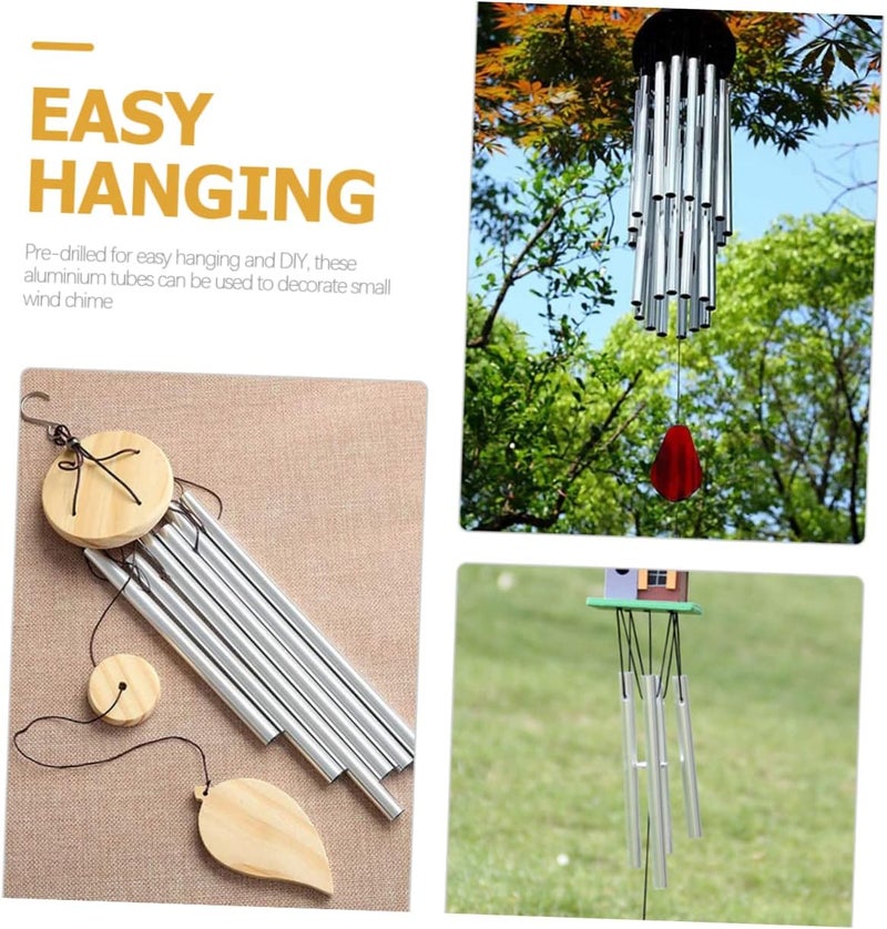 Reliable daily use design HANABASS Aluminum Tube Wind Chime Supplies 12pcs Replacement Chime Tube for Craft Fine polished finish - Image 2