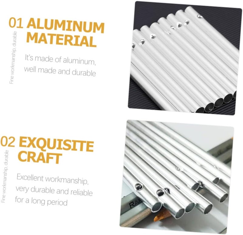 Reliable daily use design HANABASS Aluminum Tube Wind Chime Supplies 12pcs Replacement Chime Tube for Craft Fine polished finish - Image 3