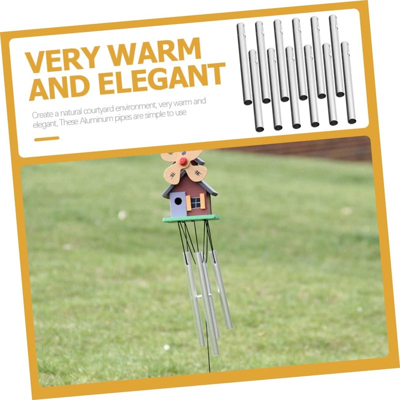 Reliable daily use design HANABASS Aluminum Tube Wind Chime Supplies 12pcs Replacement Chime Tube for Craft Fine polished finish - Image 5