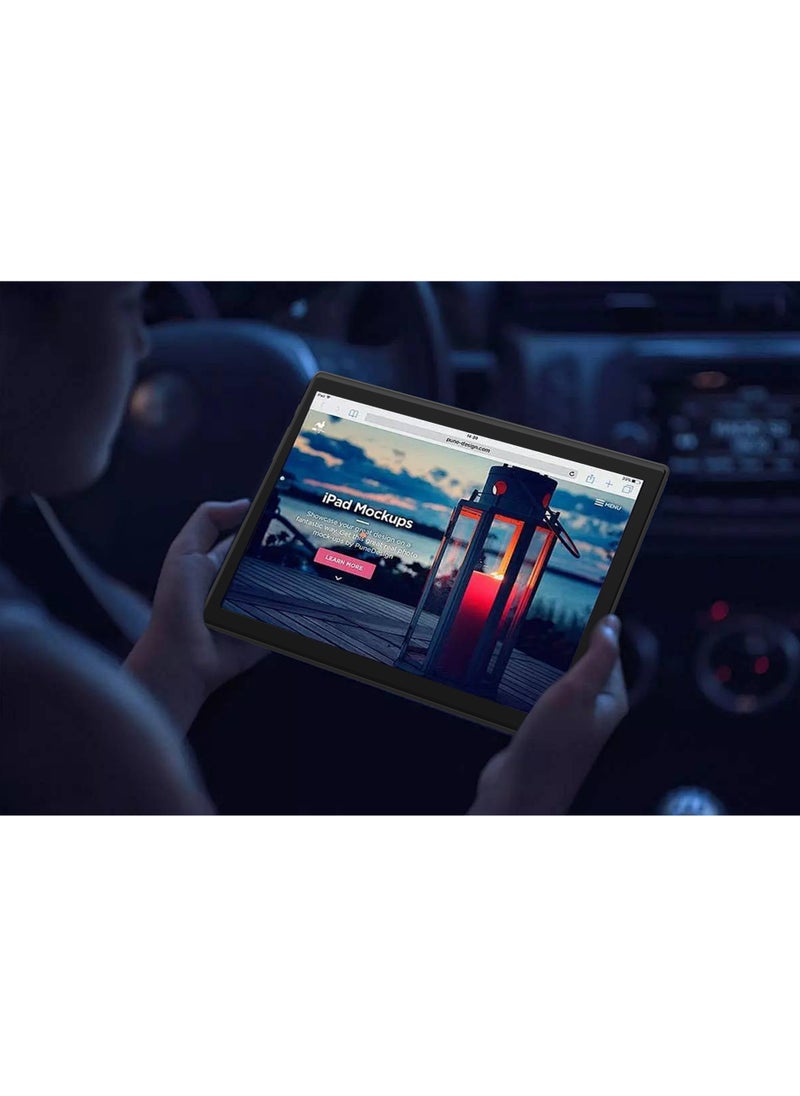 Ultra Professional 10.1 Inch Tablet with 128GB Storage / 8MP Front Camera / 13MP Rear Camera / Android 12 / 6GB Ram / Type-C Charging Port - Black