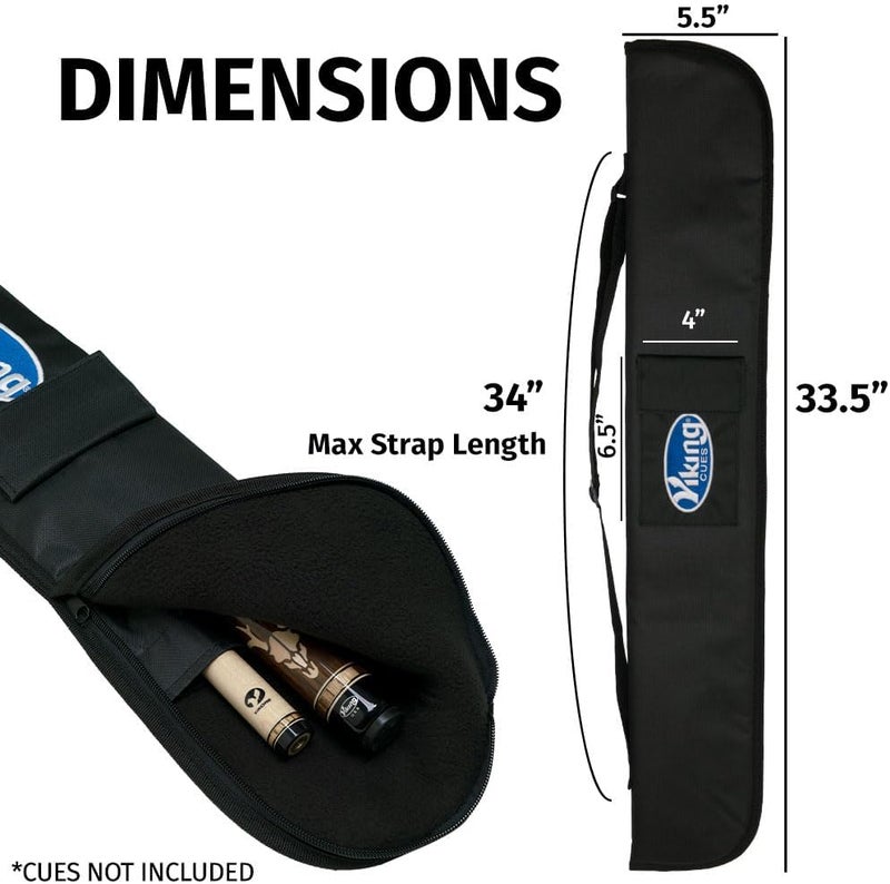 Viking Valhalla Pool Cue Case, Soft Stick Case With Shoulder Strap, Billiard Cue Holder, Table Accessories, Billiards Equipment - Image 3