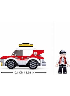 Sluban Sluban Town Series - Pull Back Rally Car Building Blocks 88 PCS - For Age 6+ Years Old  - Image 3