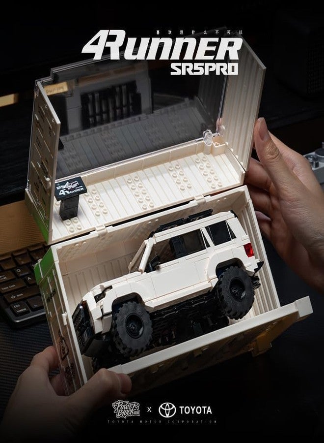 MOCBROPCS Toyota 4Runner SR5PRO Car Building with Collectible Display Container, TOYOTA Officially Licensed SUV, Compatible with Speed Champion, Building Toys for Adults and Kids Boys Ages 8-16(540PCS) - Image 3
