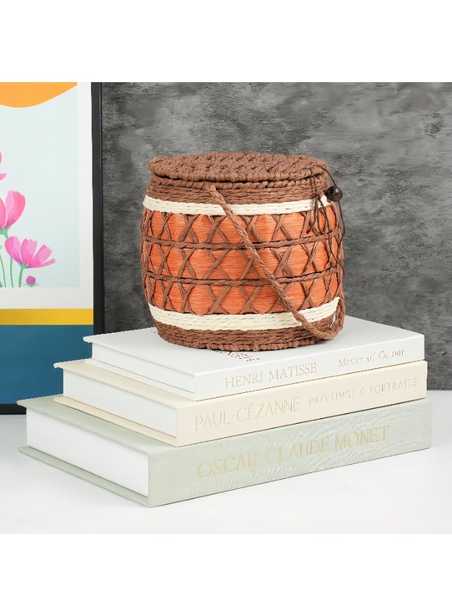 Decorative Books Set of 3, Beautiful Linen Boxes Decor Coffee Table Bookshelf or Mantle, Aesthetic Fake Books for Modern Home Decoration, Storage Box - Image 2