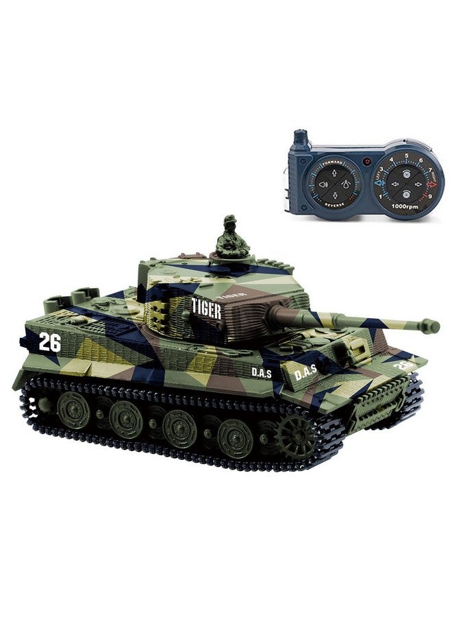 Cheerwing 1:72 German Tiger I Panzer Tank Remote Control Mini RC Tank with Rotating Turret and Sound - Image 1