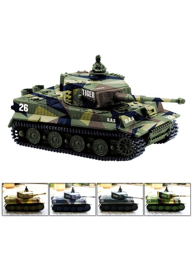 Cheerwing 1:72 German Tiger I Panzer Tank Remote Control Mini RC Tank with Rotating Turret and Sound - Image 2