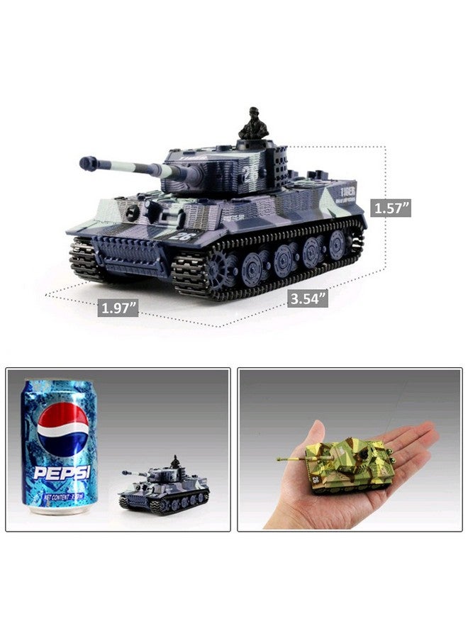 Cheerwing 1:72 German Tiger I Panzer Tank Remote Control Mini RC Tank with Rotating Turret and Sound - Image 3