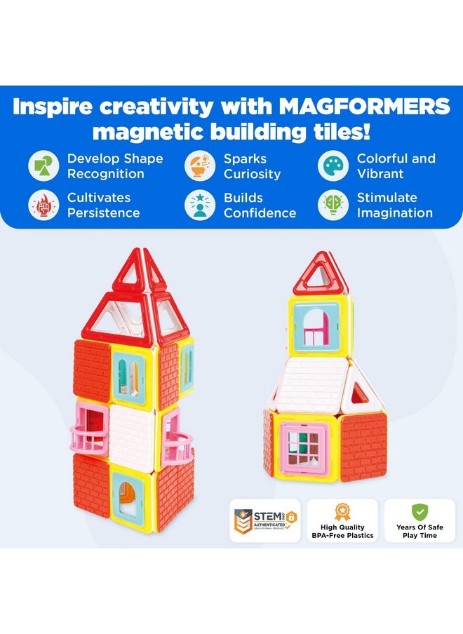 Magformers Magformers Build Up 50 Piece Set - Magnetic Tiles Building Blocks, Educational Kit, STEM Toy Set - Magnetic Building Tiles for Kids to Develop Problem-Solving Abilities and Shape Recognition  - Image 3