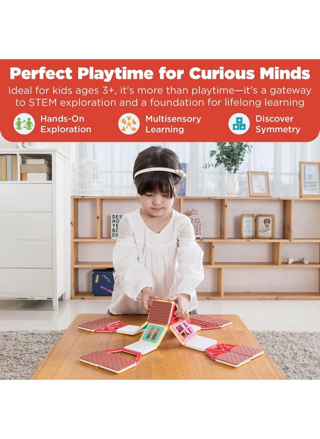 Magformers Magformers Build Up 50 Piece Set - Magnetic Tiles Building Blocks, Educational Kit, STEM Toy Set - Magnetic Building Tiles for Kids to Develop Problem-Solving Abilities and Shape Recognition  - Image 5