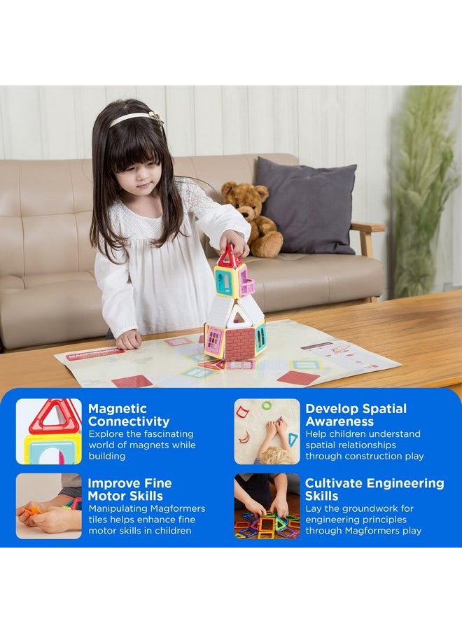 Magformers Magformers Build Up 50 Piece Set - Magnetic Tiles Building Blocks, Educational Kit, STEM Toy Set - Magnetic Building Tiles for Kids to Develop Problem-Solving Abilities and Shape Recognition  - Image 4