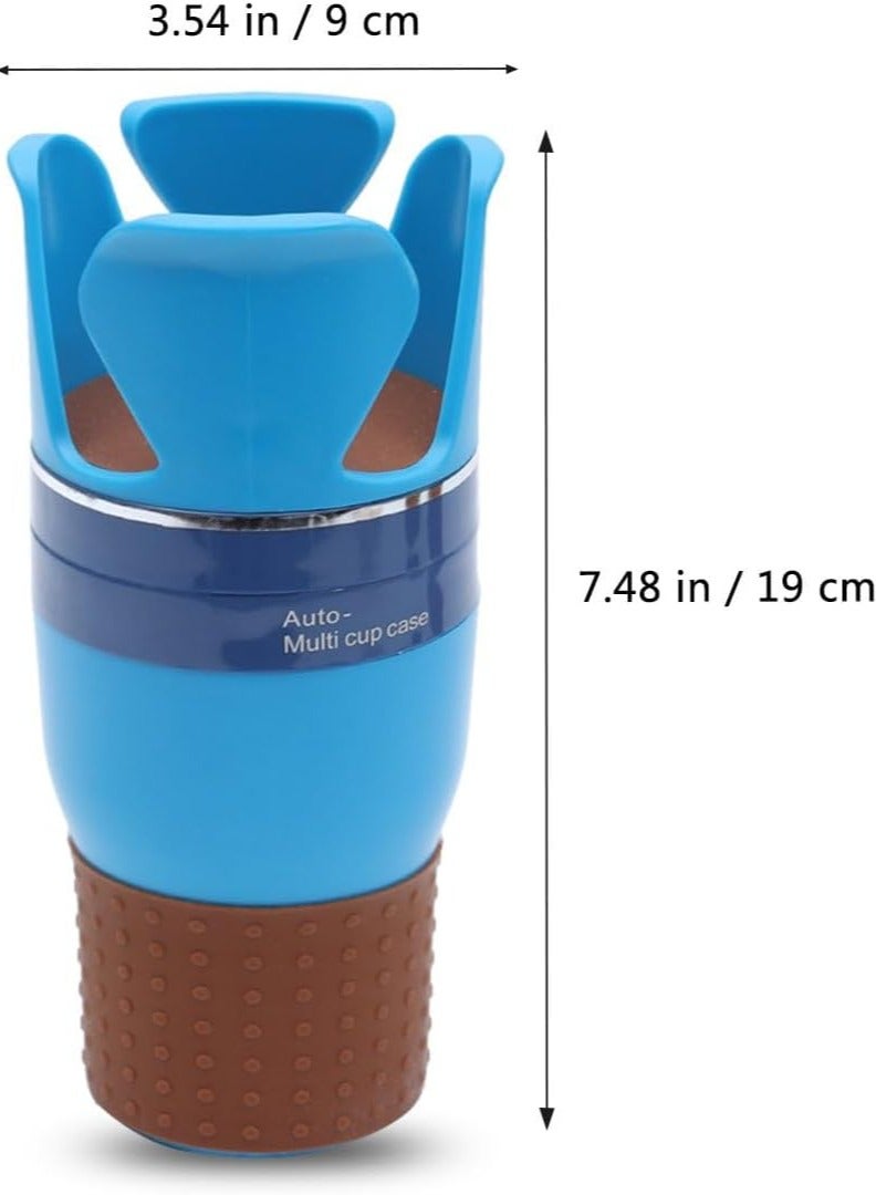 Multifunctional Car Cup Holder - Vehicle-Mounted Water Cup Drink Holder Dual Cup Mount Extender Organizer 360° Rotating Base Adjustable - Image 2