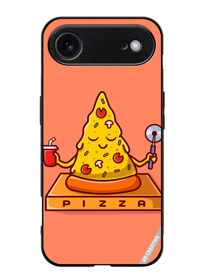 VR CREATIVE Protective Case Cover For Apple iPhone 17 Air Cute Pizza Yoga Design Multicolour