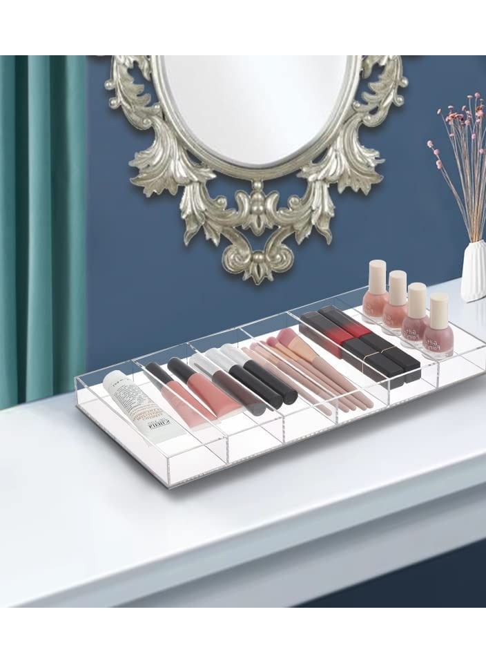 إي وورلد حزمة من 2 منظم عرض النظارات الشمسية الأكريليك الشفاف 6 فتحات علبة عرض النظارات لملابس العيون والأزياء والنظارات الواقية - Image 5